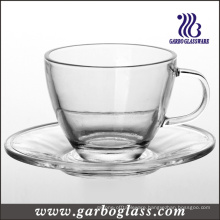 Glass Tea Cup & Saucer Set (TZ-GB09D5108)